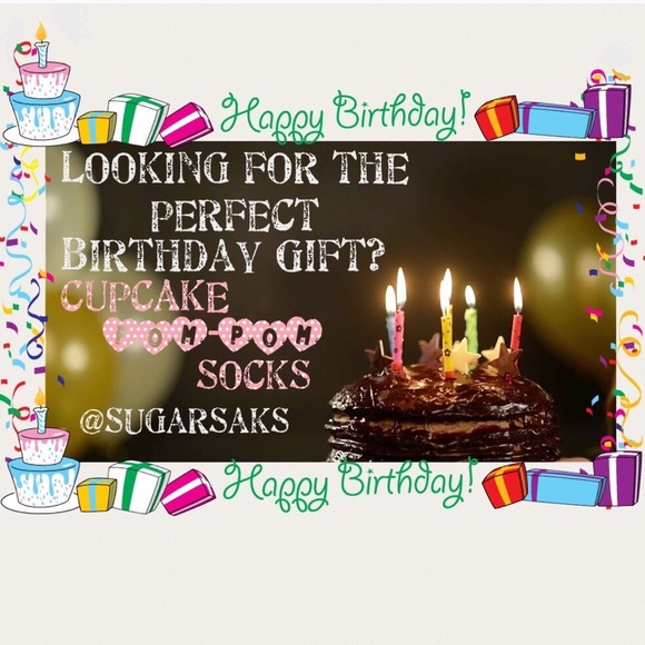 CUPCAKE Pom Pom Fuzzy Socks - Picture 4 of 8